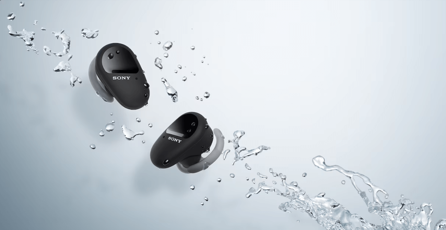 WF-SP800N màu đen bị nước bắn xung quanh