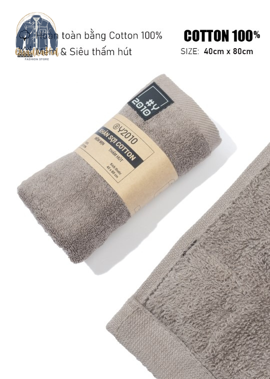 Khăn Nguyên Bản Cotton 40x80 M9