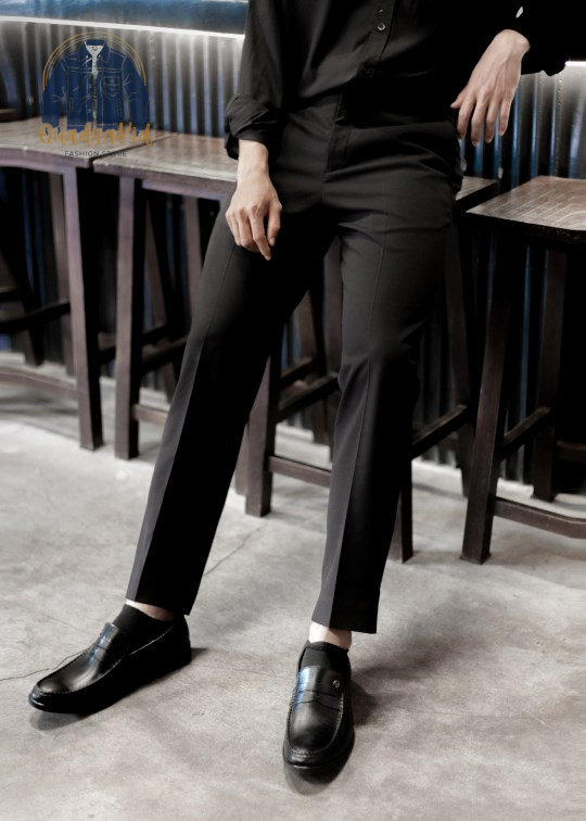 Quần Tây Co Giãn Cấp Độ 2 Trơn Dáng Vừa Đơn Giản Gu Tối Giản HG11