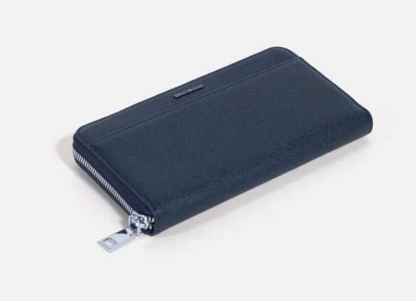 Devon-Loop-Zipper-Long-Wallet-Navy-Blue