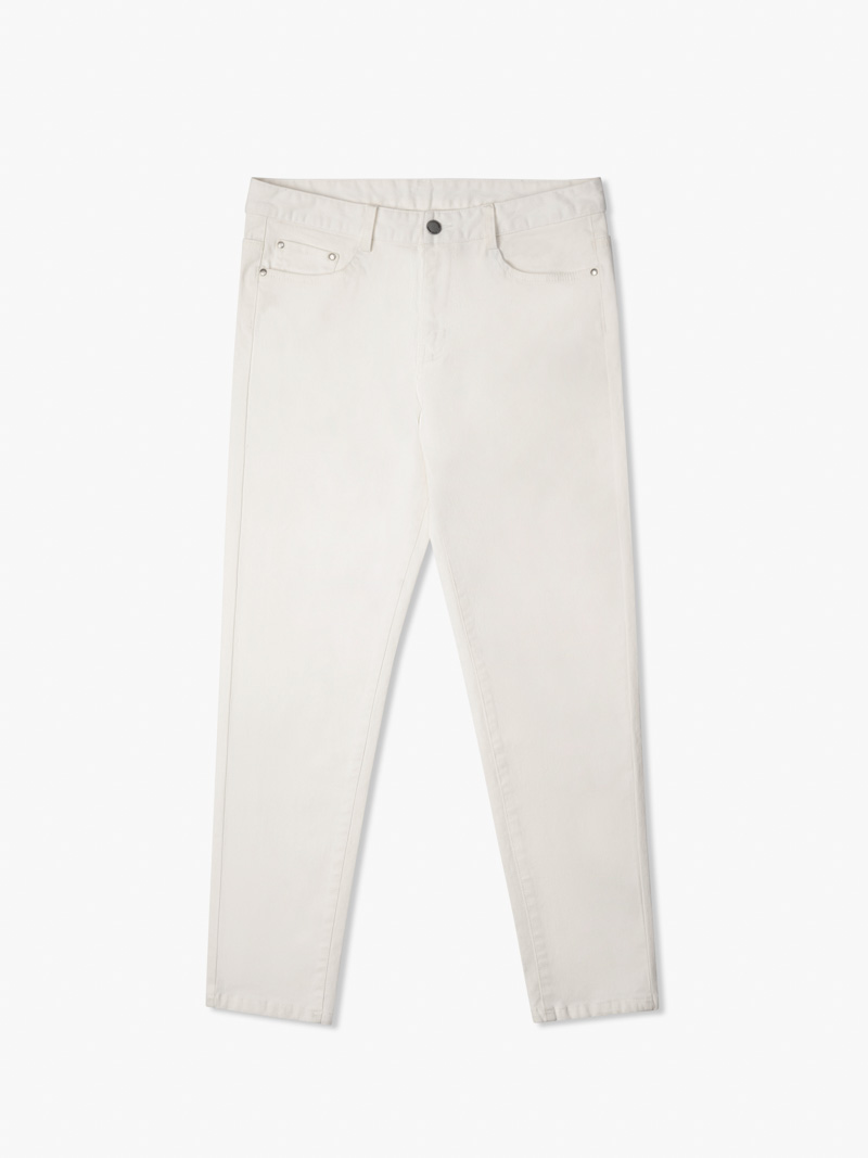 FORM-SLIMFIT-SLIM-KAKI-Pants-White