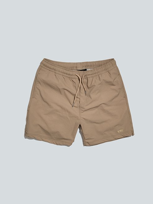 SWIMMING SHORT Pants - LIGHT BROWN