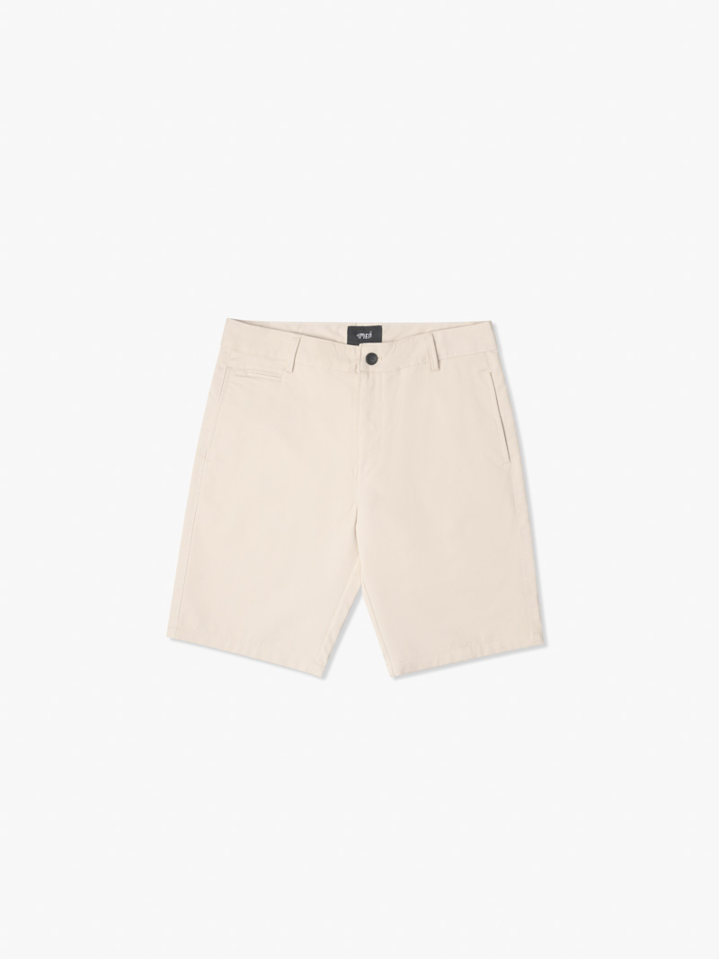 TRIPLE X FORM REGULAR Embroidered KAKI SHORT Pants - Beige
