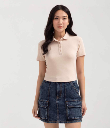 áo polo nữ croptop