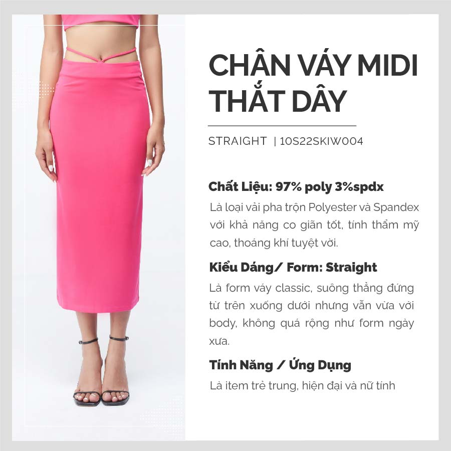  midi nữ thắt dây 