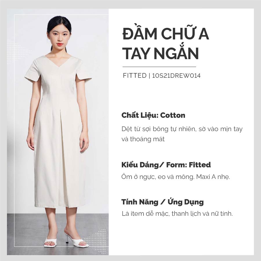  Đầm Chữ A Tay Ngắn 