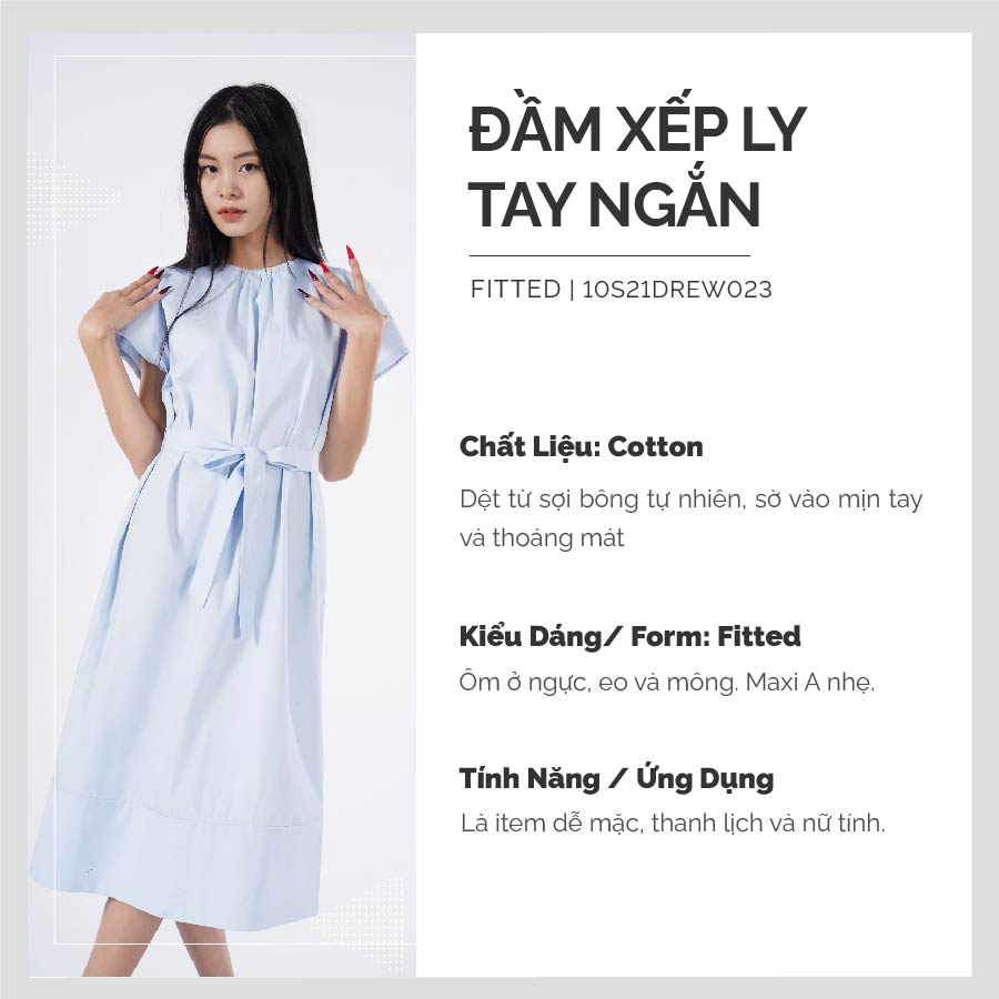 đầm xếp ly
