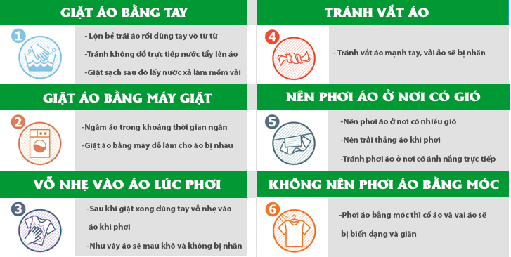 hình về cách bảo quản áo thun
