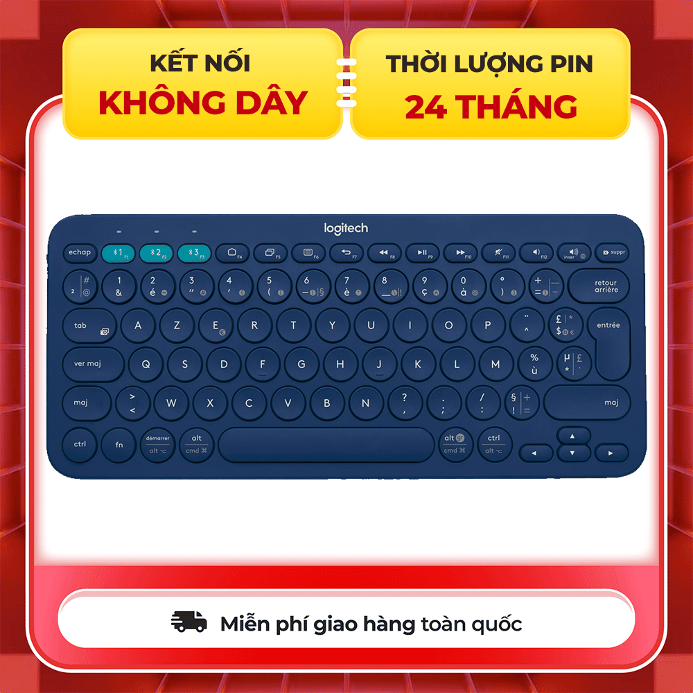 Bàn Phím Bluetooth Logitech K380 Blue