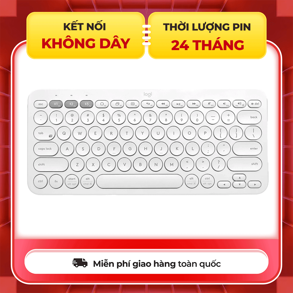 Bàn Phím Bluetooth Logitech K380 White