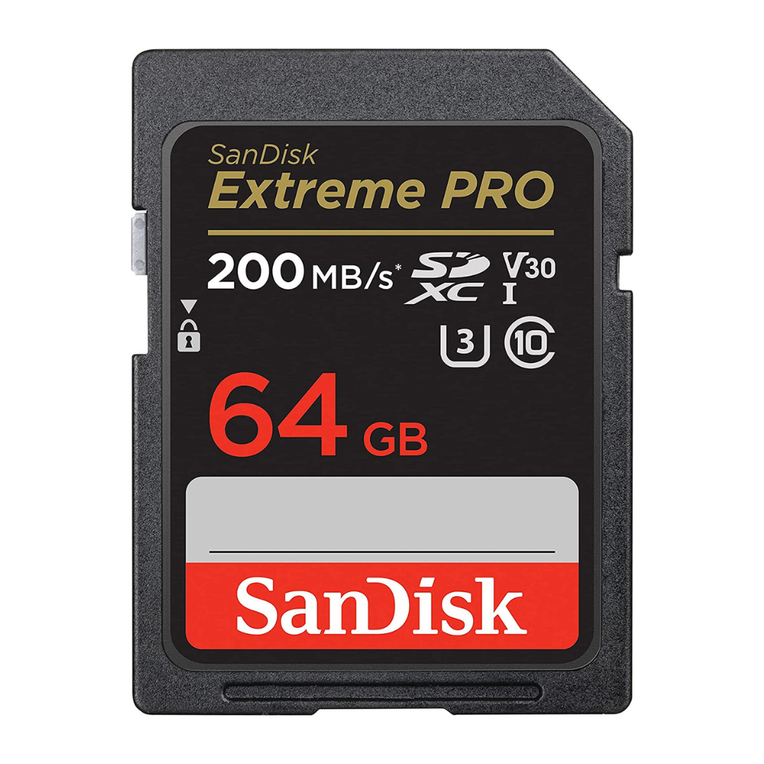 Thẻ nhớ SanDisk SDXC Extreme Pro U3 V30 64GB 200MB/s