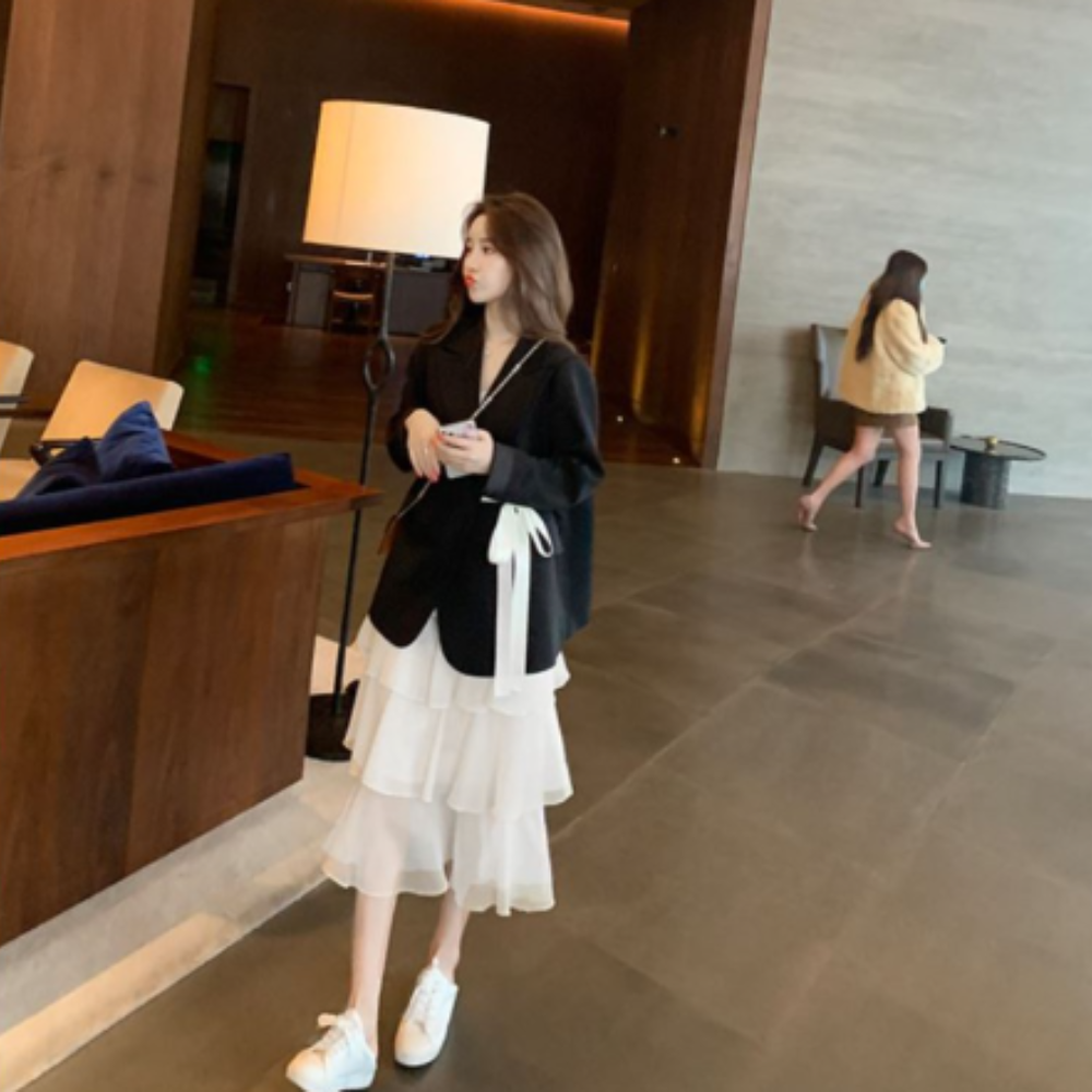 Váy nữ hai dây nhiều tầng