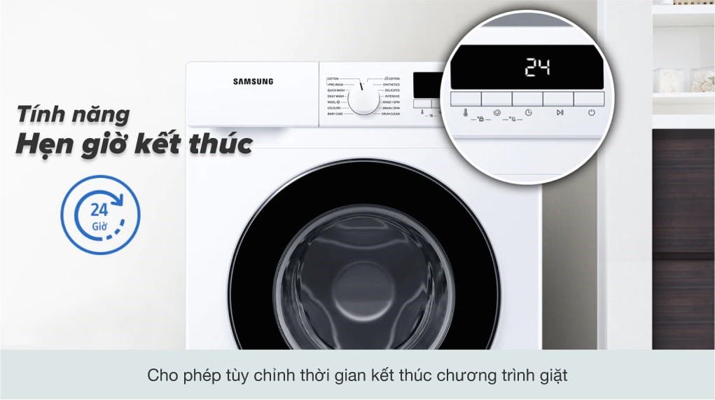 Máy giặt Samsung Inverter 8 kg WW80T3020WW/SV - Ảnh 3
