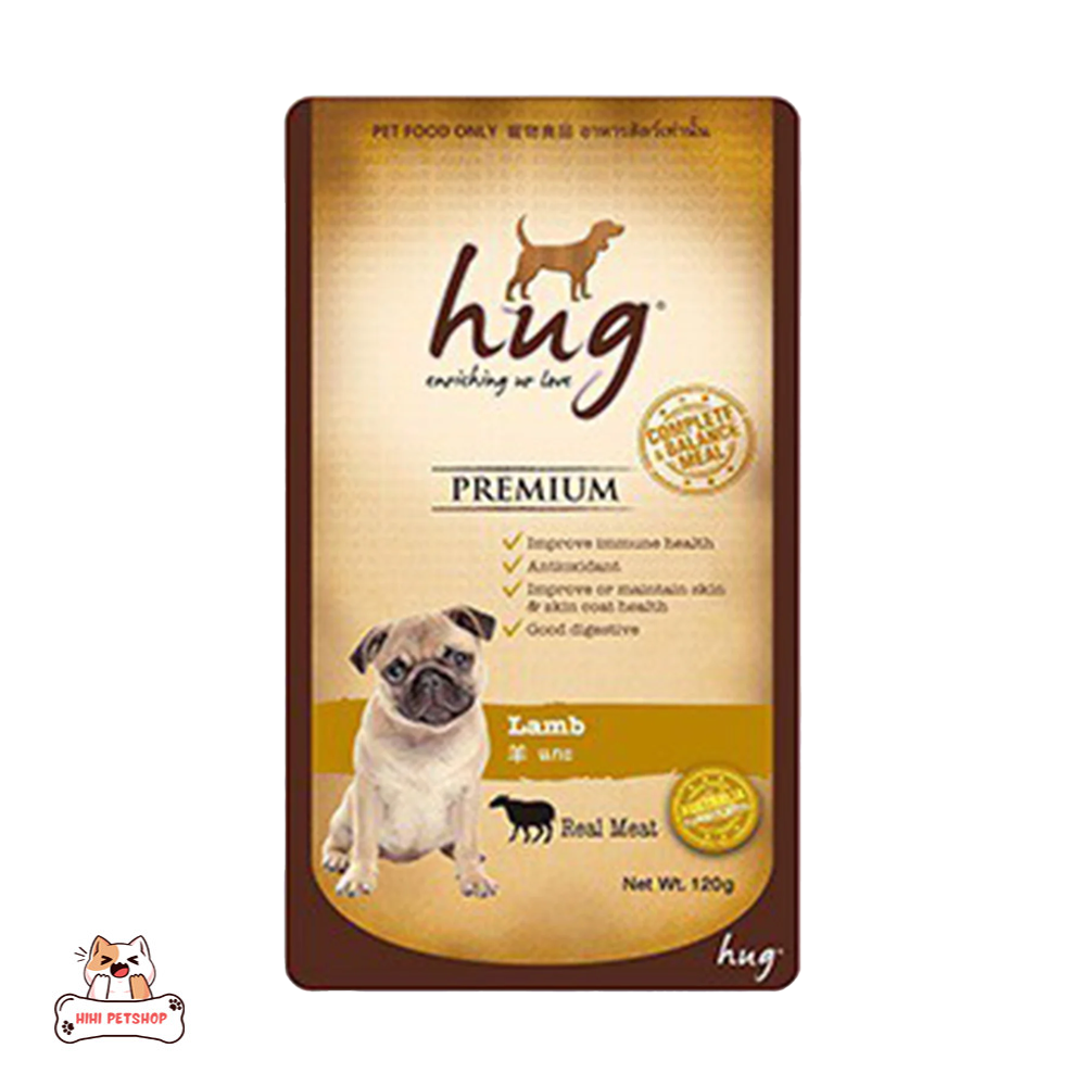 Pate Hug Cho Chó Gói 120g vị cừu cho chó